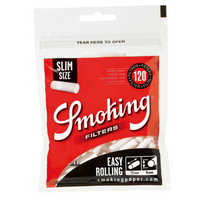 FILTRY KRÓTKIE SLIM SIZE SMOKING FILTERS 120SZT. 15X6MM