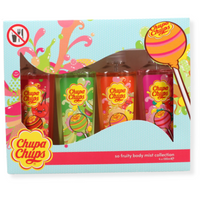 ZESTAW 4X MGIEŁKA ZAPACHOWA CHUPA CHUPS 4X100ML BODY MIST GIFT SET 