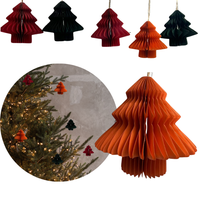 DEKORACJA Z PAPIERU 3D DO POWIESZENIA CHOINKA 5SZT 