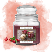 ŚWIECA W SZKLE WINTER BERRIES