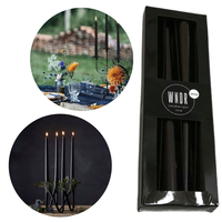 ZESTAW 4 ŚWIEC WNDR CZARNE