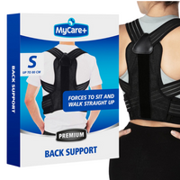 PAS PODTRZYMUJĄCY PLECY MYCARE+ CZARNY S up 80cm PREMIUM pajączek