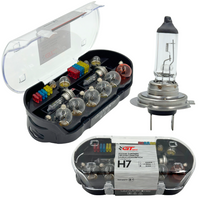 ZESTAW ŻARÓWEK I BEZPIECZNIKÓW SAMOCHODOWYCH H7 30EL.