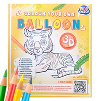 BALON DO KOLOROWANIA 3D TYGRYSEK