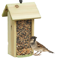 RELAXDAYS KARMNIK DLA PTAKÓW NA SZNURKU DREWNIANY ZIELONY