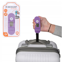 CYFROWA WAGA DO BAGAŻU MAX 40KG FIOLETOWA DUNLOP