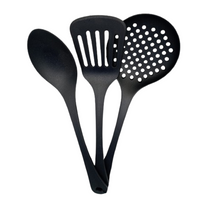 ZESTAW PRZYBORÓW KUCHENNYCH 3SZT CZARNE HOME 