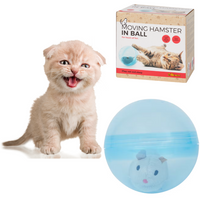 KULA DLA KOTA Z CHOMIKIEM NIEBIESKA