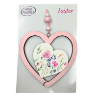 ZAWIESZKA WIELKANOCNA SERCE RÓŻOWE