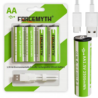 AKUMULATOR BATERIA 1,5V  AA Z KABLEM USB 