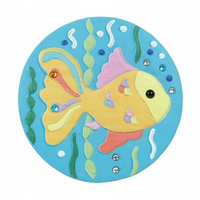 DEKORACJA BETONOWA OKRĄGŁA RYBKA 