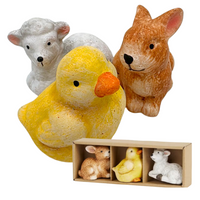 FIGURKI WIELKANOCNE ZAJĄCZEK KURCZAK BARANEK