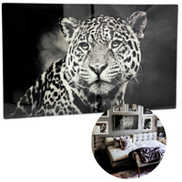 DEKORACJA SZKLANA 35X57 BABY LAMPART