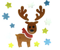 OZDOBY ŚWIĄTECZNE NA OKNO RENIFER XST510-7