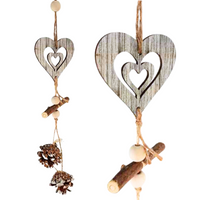 ŚWIĄTECZNA ZAWIESZKA DO DEKORACJI ROZMIAR SERCE