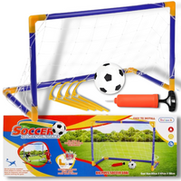 BRAMKA PLASTIKOWA DLA DZIECI SOCCER PIŁKA SIATKA POMPKA