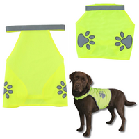 KAMIZELKA ODLBASKOWA DLA PUPILA S/M ŻÓŁTA