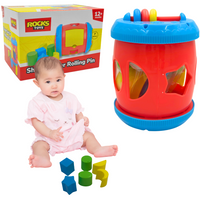 BECZKA SORTER Z FOREMKAMI ROCKS TOYS 12M+