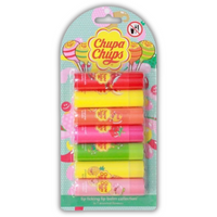 ZESTAW POMADEK CHUPA CHUPS LIP BALM GIFT SET 7PC (WATRMELON, LEMON, ORANGE, STRAWBERRY, APPLE, PINEAPPLE & PEACH) 