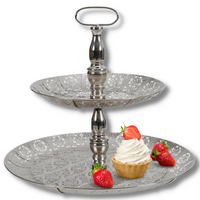 PATERA AŻUROWA 2 POZIOMOWA 49X43CM