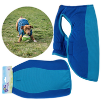 KAMIZELKA OCHRANIAJĄCA I CHŁODZĄCA DLA PSA NIEBIESKA ROZMIAR S SMALL