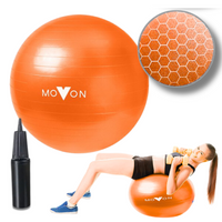 PIŁKA FITNESS 55CM POMARAŃCZOWA 