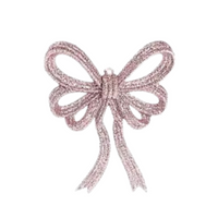 KOKARDKA ZAWIESZKA DEKORACYJNA RÓŻOWA 2SZT.