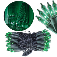 LAMPKI CHOINKOWE ŻARÓWKOWE 100 Z DODATKOWYM GNIAZDEM ZIELONE