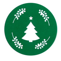 PODKŁADKA ŚWIĄTECZNA 2SZT. ZIELONA XFM534-12