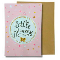 KARTKA Z ŻYCZENIAMI LITTLE PRINCESS 