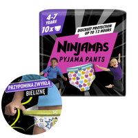 Ninjamas GIRL  Herzchen 4-7 Jahre  10 Stk.