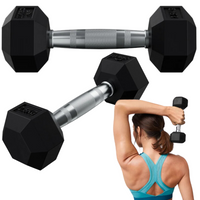 CRIVIT HANTEL SZEŚCIOKĄTNY DO ĆWICZEŃ GUMOWY 2,5KG