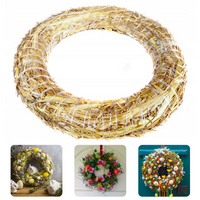 Wieniec pierścień słomiany ozdoba duży 30cm DO STROIKA