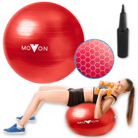 PIŁKA FITNESS 55CM CZERWONA