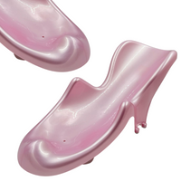 Fotelik do kąpieli perłowy różowy