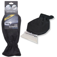 SKROBACZKA DO SZYB Z RĘKAWICĄ CZARNA