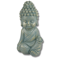 SIEDZĄCY BUDDA BŁĘKITNY 25CM 