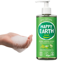 MYDŁO DO RĄK NATURALNE HAPPY EARTH Z OGÓRKIEM MATCHA