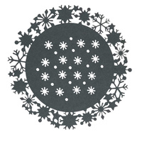 PODKŁADKA ŚWIĄTECZNA SZARA 2SZT. XFM534-16