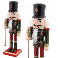 DZIADEK DO ORZECHÓW CZERWONO ZIELONY 25CM