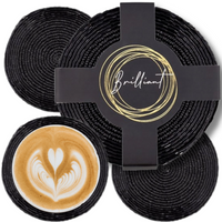 PODSTAWKA Z KORALIKÓW CZARNA