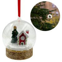 KULA ŚNIEŻNA Z DOMKIEM I CHOINKĄ