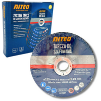 ZESTAW TARCZ DO SZLIFIERKI KĄTOWEJ 6SZT. 125MM