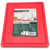 DESKA DO KROJENIA 32X26X1,8CM - CZERWONA