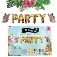 BALONY FOLOIOWE PARTY ZEBRA 3M