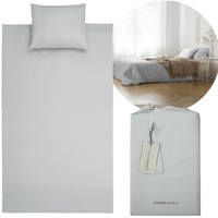 100% BAWEŁNA PERKALOWA  T-300 KOMPLET POŚCIELI 140X220 + 20CM / POSZEWKA 60X70 