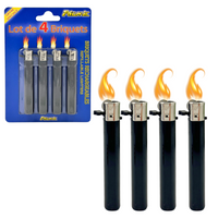 Zestaw 4 zapalniczek krzesiwowych wielokrotnego napełniania ATOMIC